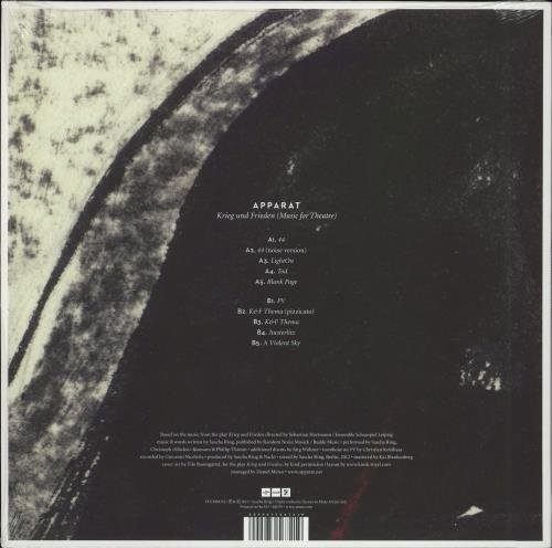 APPARAT - KRIEG UND FRIEDEN (MUSIC FOR THEATRE) Vinyl Record