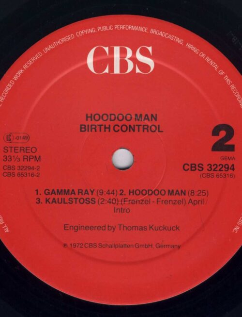 Birth Control - Hoodoo Man (1LP) Vinyl Record