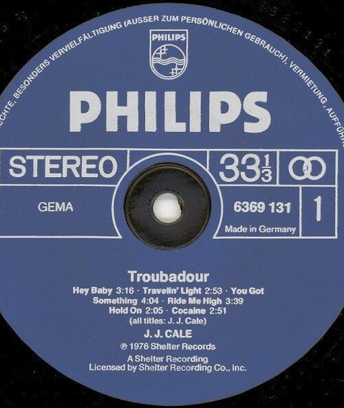 J.J Cale - Troubadour (1LP) Vinyl Record