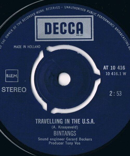 Bintangs - Travelling In The USA (1LP Coloured) Vinyl Record