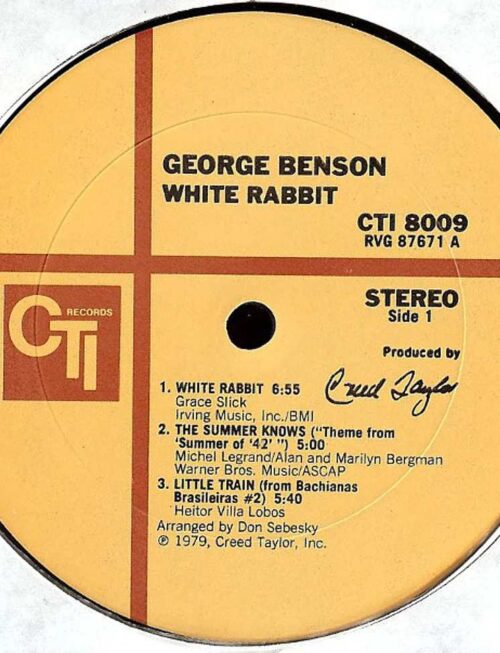 George Benson - White Rabbit (1LP Coloured) Vinyl Record