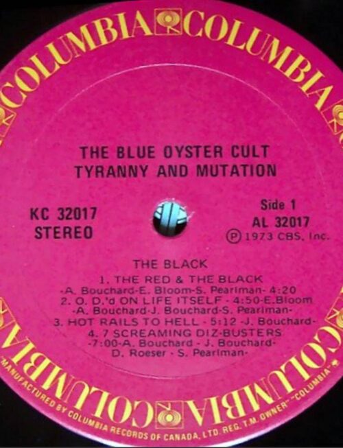 Blue Oyster Cult - Tyranny and Mutation (1LP Black) Vinyl Record