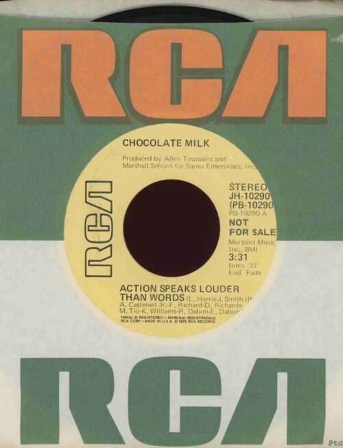 Chocolate Milk - Action Speaks Louder Than Words (1LP Blue) Vinyl Record