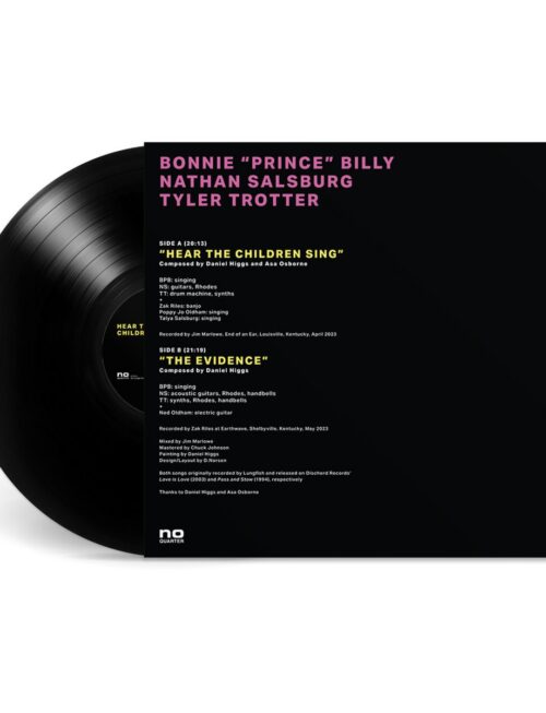 BONNIE "PRINCE" BILLY, NATHAN SALSBURG, & TYLER TR - HEAR THE CHILDREN SING THE EVIDENCE Vinyl Record