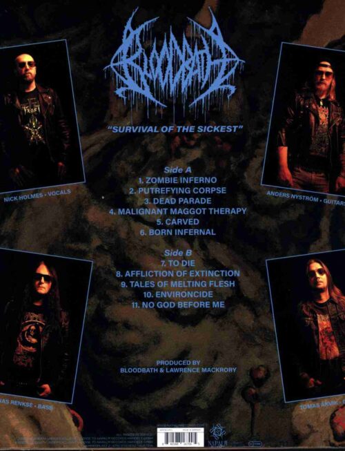 BLOODBATH - SURVIVAL OF THE SICKEST Vinyl Record