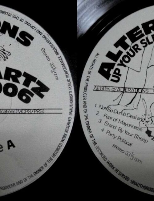 ALTERATIONS - UP YOUR SLEEVE Vinyl Record