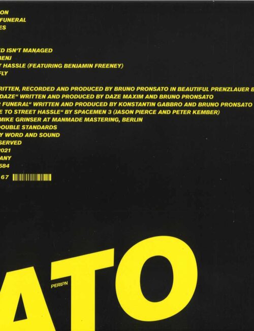 BRUNO PRONSATO - Do It At Your Funeral Vinyl Record