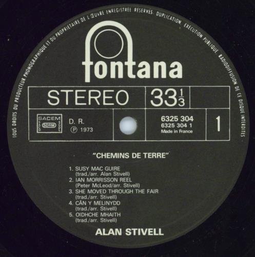 ALAN STIVELL - CHEMINS DE TERRE Vinyl Record