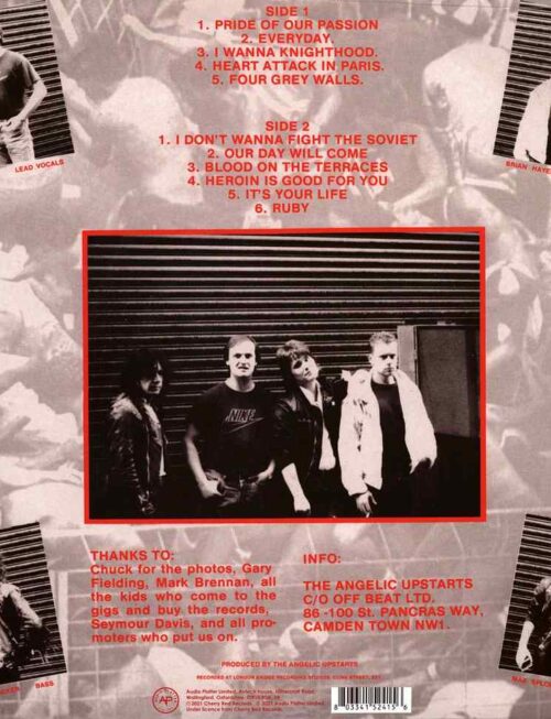 ANGELIC UPSTARTS - Blood On The Terraces Vinyl Record