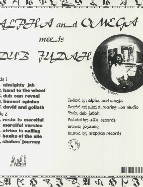 ALPHA OMEGA - ALMIGHTY JAH Vinyl Record