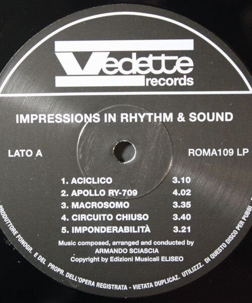 ARMANDO SCIASCIA - Impressions In Rhythm & Sound Vinyl Record