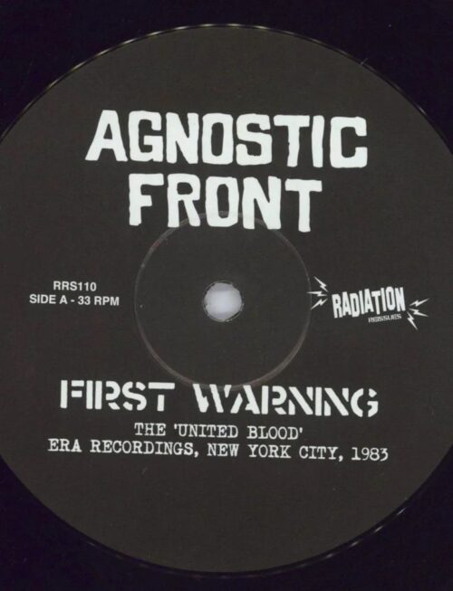 AGNOSTIC FRONT - The United Blood-Era Recordings. New York City. 1983 (Blue Vinyl) Vinyl Record