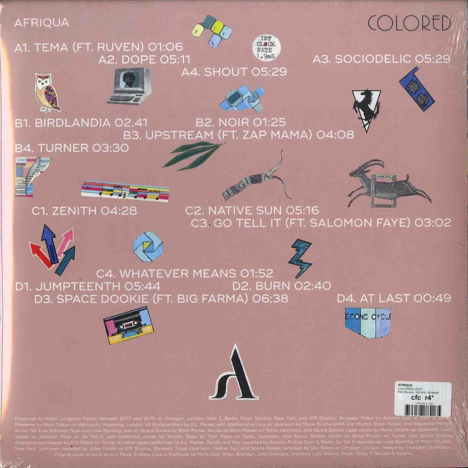 AFRIQUA - Colorerd (Pink Vinyl) Vinyl Record
