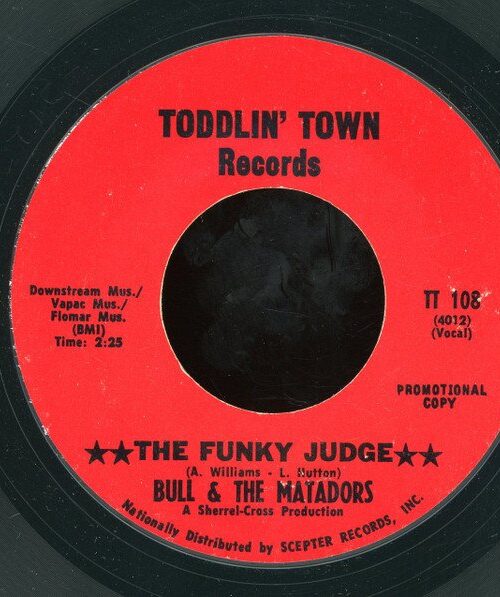 BULL & THE MATADORS - THE FUNKY JUDGE Vinyl Record