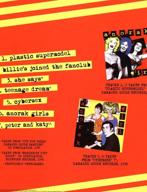 ANORAK GIRL - Plastic Fantastic (Coloured Vinyl) Vinyl Record