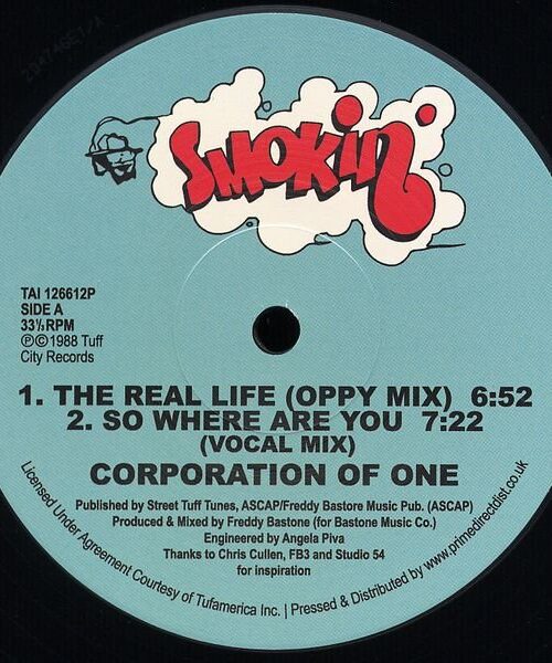 CORPORATION OF ONE - THE REAL LIFE SO WHERE ARE YOU Vinyl Record