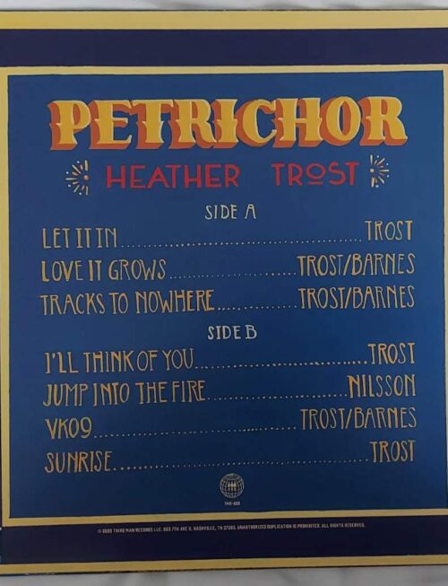 HEATHER TROST - PETRICHOR Vinyl Record