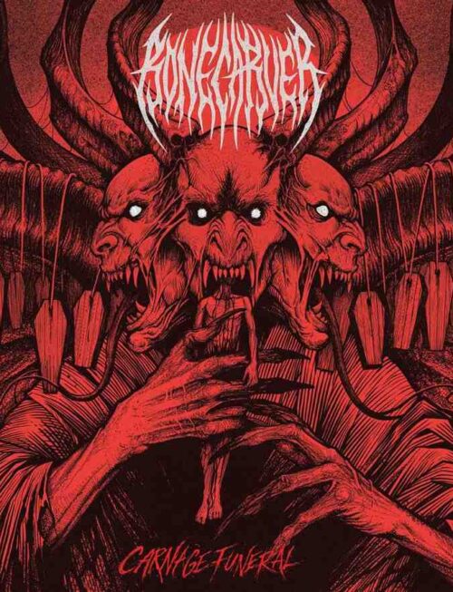 BONECARVER - CARNAGE FUNERAL Vinyl Record