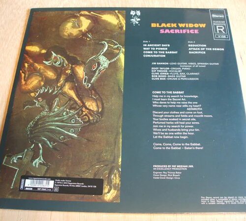 BLACK WIDOW - SACRIFICE Vinyl Record