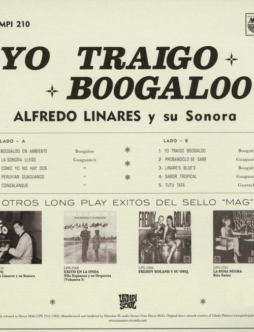 ALFREDO LINARES Y SU SONORA - YO TRAIGO BOOGALOO Vinyl Record