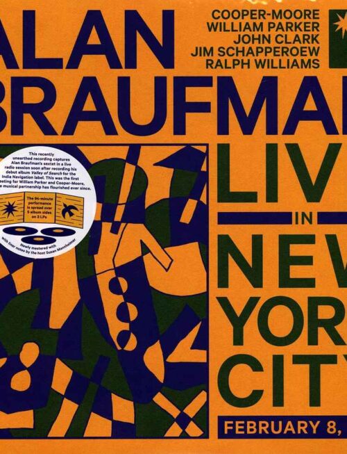 ALAN BRAUFMAN - Live In New York City / February 8. 1975 Vinyl Record