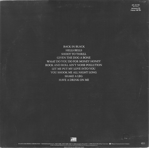 AC/DC - Back In Black - Image 2
